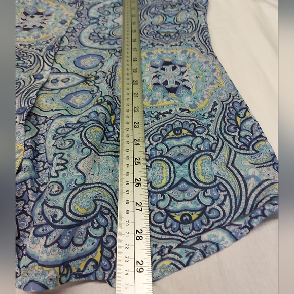 Coldwater Creek Paisley Button Down Blouse Paisley Large - Picture 4 of 4